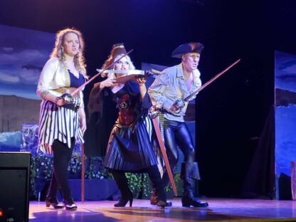 Great Hall Theatrical's production of the PirETTES of Penzance at the Angelus Theatre