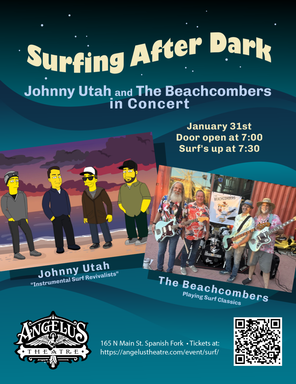 Surfing After Dark with Johnny Utah and The Beachcombers